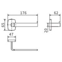 Держатель туалетной бумаги CeramaLux Cube 12607 Хром — фото 2, Держатели туалетной бумаги