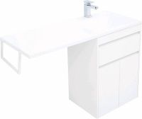 Тумба с раковиной Aquanet Токио 120 R 239210 Белая — фото 7, Мебель для ванной