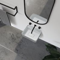 Раковина Abber Stein 50 AS2626 Белая матовая — фото 5, Раковины подвесные