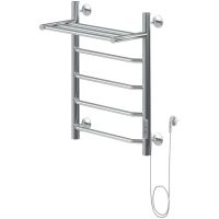 Электрический полотенцесушитель Aquanet Fiona 60х50 R 281998 с полкой Хром — фото 1, Электрические полотенцесушители