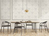 Обои Emiliana Parati Damasco Reale 73405 Винил на флизелине (1,06*10,05) Бежевый/Серый/Серебряный, Дамаск — фото 5, Обои для стен