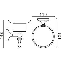 Мыльница Art&Max Bohemia AM-E-4299-Do Золото — фото 3, Мыльницы
