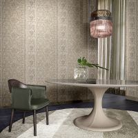 Обои Zambaiti Parati Trussardi V 21823 Винил на флизелине (0,7*10) Серебряный/Золото, Дамаск/Полоса — фото 2, Обои для стен