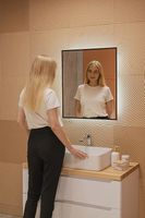 Зеркало Silver Mirrors Spell Black 60 LED-00002972 с подсветкой Черное с бесконтактным выключателем — фото 10, Мебель для ванной