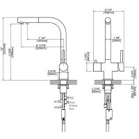 Смеситель для кухни Timo Saona 2356/03FL Черный — фото 2, Смесители для кухни