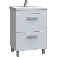 Тумба под раковину Vigo Nova 60 tn.NOV.MIR.60.2Y Белая — фото 1, Тумбы под раковину