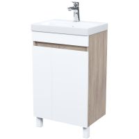 Тумба с раковиной Iddis Zodiac 50 ZOD5ADFi95K Белая матовая  Дерево — фото 1, Тумбы с раковиной