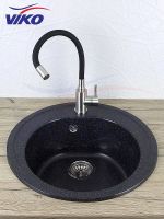 Смеситель для кухни Viko V-4428 Нержавеющая сталь Черный — фото 4, Смесители для кухни