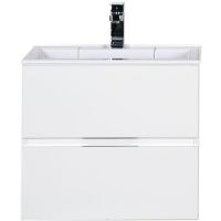 Тумба с раковиной Aquanet Алвита 60 213095 подвесная Белый глянец — фото 2, Мебель для ванной