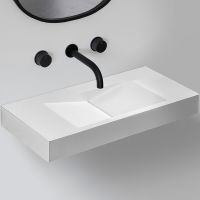 Товар: Раковина Abber Stein 100 AS2641 Белая матовая - фото 2 Раковина Abber Stein 100 AS2641 Белая матовая — фото 2, Раковины подвесные