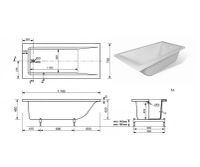 Ванна из искусственного камня Эстет Дельта 170х75 ФР-00001681 без гидромассажа — фото 8, Ванны из искусственного камня