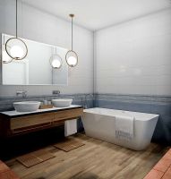 Керамическая плитка Belleza Блум белый 00-00-5-08-00-00-2340 настенная 20х40 см — фото 2, Керамическая плитка