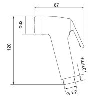Гигиенический душ Timo SL-2053/03 Черный матовый — фото 2, Гигиенические души