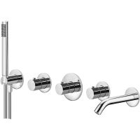 Смеситель для ванны Paffoni Modular Box с термостатом Хром арт-MDE001CR — фото 1, Смеситель для ванны