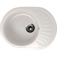 Кухонная мойка Ulgran Classic U-107m-331 Белая — фото 1, Кухонные мойки