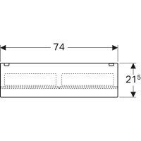 Зеркальный шкаф Geberit Acanto 75 500.645.00.2 с подсветкой Дуб мистик — фото 14, Зеркальные шкафы в ванную