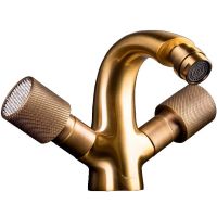 Смеситель для биде Boheme Royal Cristal 316-Royal/CRST Бронза — фото 1, Смесители