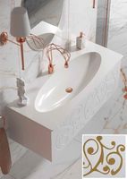 Товар: Тумба под раковину Clarberg Elegance 120 EL0112GL подвесная Белая матовая Золото - фото 5 Тумба под раковину Clarberg Elegance 120 EL0112GL подвесная Белая матовая Золото — фото 5, Тумбы под раковину