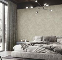 Обои Emiliana Parati Materica 1 73105 Винил на флизелине (1,06*10,05) Серый, Листья — фото 2, Обои для стен