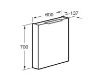 Товар: Зеркальный шкаф Roca Oleta 60 L A857645515 с подсветкой Капучино - фото 8 Зеркальный шкаф Roca Oleta 60 L A857645515 с подсветкой Капучино — фото 8, Мебель для ванной