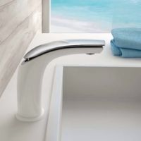 Смеситель для раковины Webert Aria AI830102844 Белый глянец Хром — фото 3, Смесители для раковины