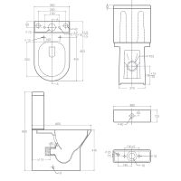 Товар: Унитаз компакт Hansmann keramik Compact УНИ0004 с бачком и сиденьем Микролифт - фото 2 Унитаз компакт Hansmann keramik Compact УНИ0004 с бачком и сиденьем Микролифт — фото 2, Унитазы
