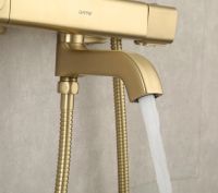 Душевая система Gappo G91 G2491-3 с термостатом Золото — фото 21, Душевые стойки