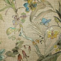 Обои Zambaiti Parati Trussardi V 21831 Винил на флизелине (0,7*10) Бежевый/Разноцветный, Цветы — фото 1, Обои для стен