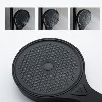 Товар: Душевая система Gappo G2495-76 с термостатом Черная матовая - фото 5 Душевая система Gappo G2495-76 с термостатом Черная матовая — фото 5, Душевые стойки