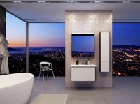 Товар: Зеркальный шкаф Roca Ronda 80 ZRU9302970 с подсветкой Белый глянец Антрацит - фото 5 Зеркальный шкаф Roca Ronda 80 ZRU9302970 с подсветкой Белый глянец Антрацит — фото 5, Мебель для ванной