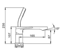 Смеситель на борт ванны Frap H46 F1146 Хром — фото 14, Смесители на борт ванны