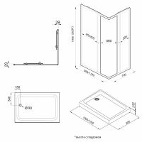 Товар: Душевой уголок Triton Вента-Блэк 120х80 Щ0000054464 профиль Черный стекло прозрачное - фото 5 Душевой уголок Triton Вента-Блэк 120х80 Щ0000054464 профиль Черный стекло прозрачное — фото 5, Душевые уголки
