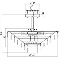 Товар: Потолочный светильник Maytoni Modern Mazzo MOD130CL-11G Прозрачный Золото - фото 8 Потолочный светильник Maytoni Modern Mazzo MOD130CL-11G Прозрачный Золото — фото 8, Светильники