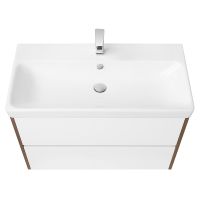 Тумба под раковину Aquaton Сканди 90 1A251901SDZ90 подвесная Белый Дуб рустикальный — фото 6, Мебель для ванной