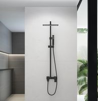 Душевая система Aquatek Либра Черная матовая арт-AQ2640MB — фото 3, Душевые стойки