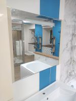 Зеркало SanVit Эдем Lux 90 с подсветкой Бледно-желтое с выключателем — фото 2, Мебель для ванной