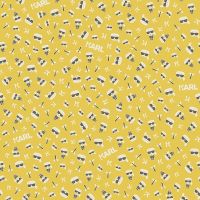 Обои AS Creation Karl Lagerfeld 37843-4 Винил на флизелине (0,53*10,05) Желтый, Надписи — фото 1, Обои для стен