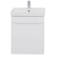 Тумба с раковиной Aquanet София 50 212585 подвесная Белый глянец — фото 2, Тумбы с раковиной