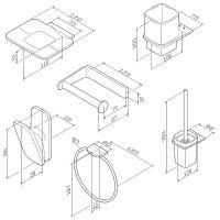 Набор аксессуаров для ванной AM.PM Inspire V2.0 AK50D1206B Черный матовый — фото 46, Наборы аксессуаров для ванной комнаты