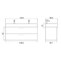 Товар: Тумба под раковину Creto Tivoli 120 8-1394BA подвесная Bamenda - фото 4 Тумба под раковину Creto Tivoli 120 8-1394BA подвесная Bamenda — фото 4, Мебель для ванной