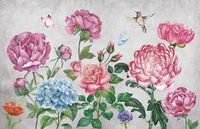 Фреска Ortograf Цветы 33759 Фактура бархат FX Флизелин (4,2*2,7) Разноцветный, Цветы/Птицы арт-33759 (бархат FX) — фото 2, Фрески