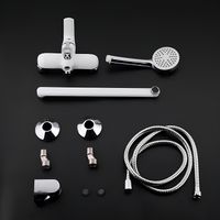 Товар: Смеситель для ванны Frap H31 F2231 универсальный Белый Хром - фото 10 Смеситель для ванны Frap H31 F2231 универсальный Белый Хром — фото 10, Смеситель для ванны