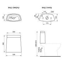Унитаз компакт Santek Остин 1WH501856 с бачком и сиденьем Микролифт — фото 5, Напольные унитазы