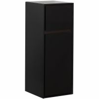 Шкаф пенал Aquanet Милан 35 306376 подвесной Черный глянец — фото 1, Пеналы для ванной комнаты