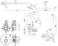 Комплект смесителей Paffoni Light KITLIG015CR071 Хром — фото 8, Смесители