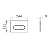 Комплект унитаза с инсталляцией Vitra Normus L-box 9773B003-7207 с сиденьем и Белой клавишей смыва — фото 8, Комплекты унитаз + инсталляция
