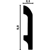 Плинтус Перфект P41 2000x99x21 мм — фото 3, Плинтуса напольные