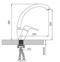 Смеситель для кухни Gappo G50 G4150-8 Хром — фото 8, Смесители для кухни
