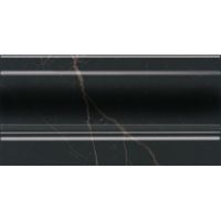 Керамический плинтус Kerama Marazzi Алькала черный FMD017 10х20 см — фото 1, Керамическая плитка