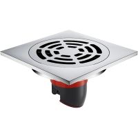 Душевой трап Orange 100x100 TR01-002cr с решеткой Хром глянцевый — фото 1, Трапы для душа